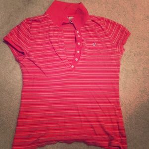 Coral American Eagle polo